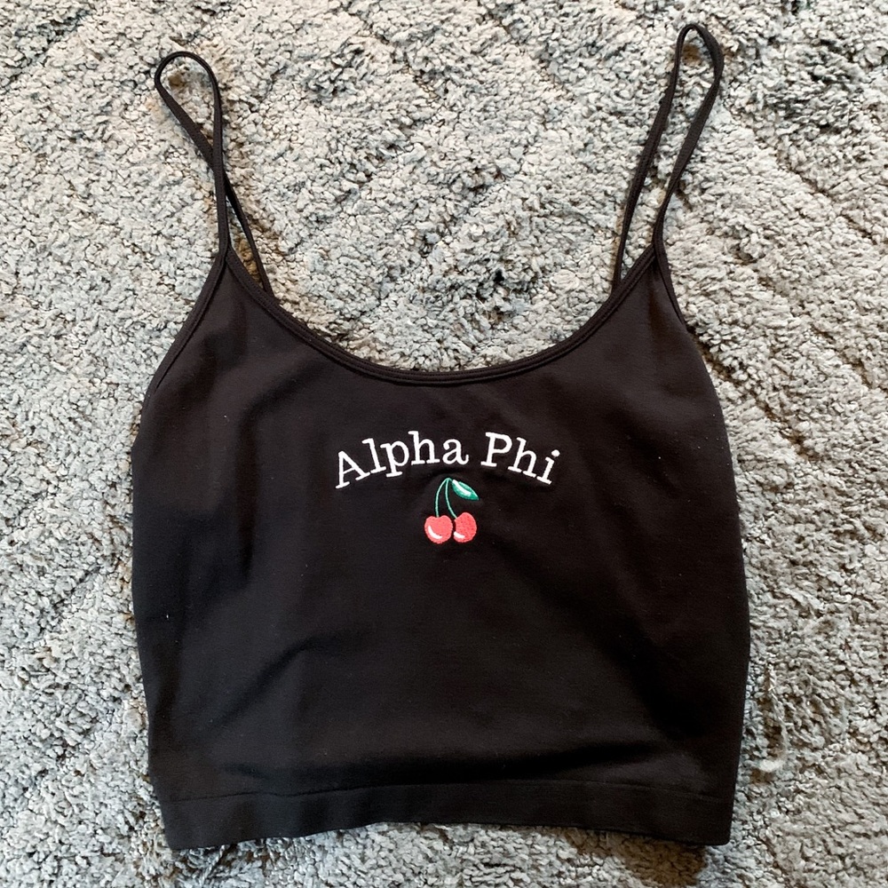 Alpha Phi Cropped Tank Top